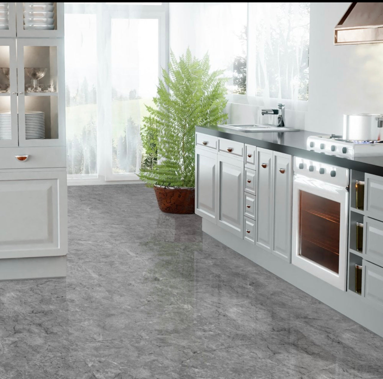 Toscano Grigio High Gloss Tile (EDG-Q1025) Falquon