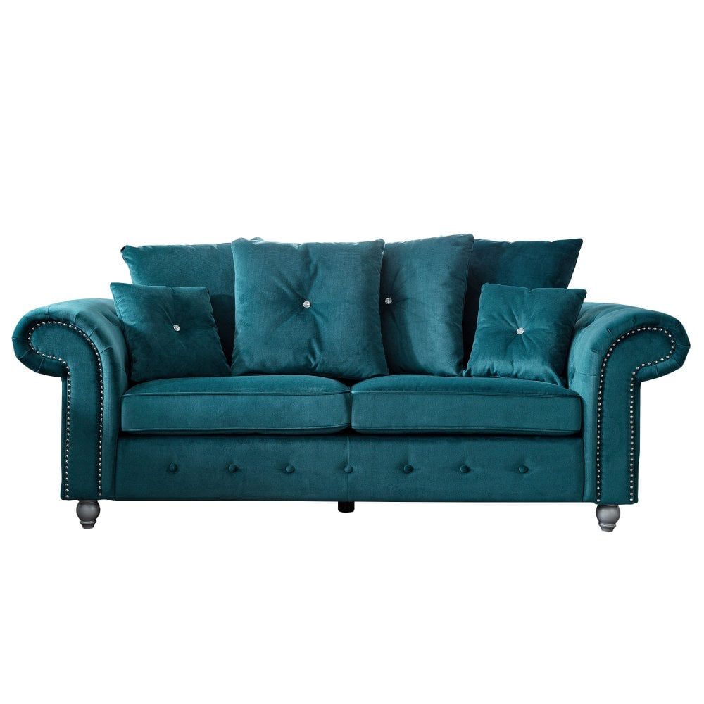 EDGE Malta Teal 3 Seater Sofa