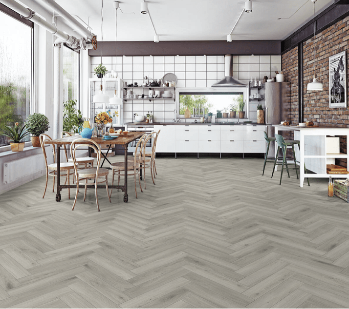 Oak Silver Herringbone (EDG-D3773)