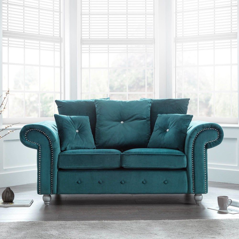 EDGE Malta Teal 2 + 3 Seater Sofa Set