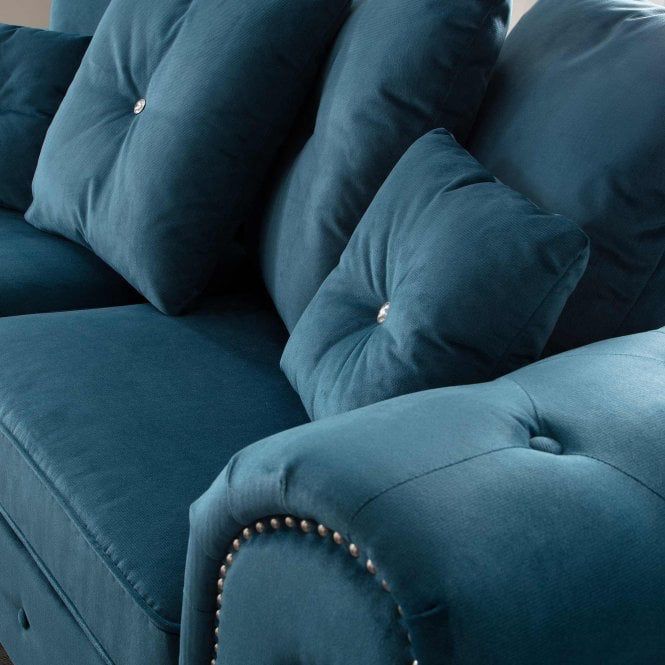 EDGE Malta Teal 3 Seater Sofa