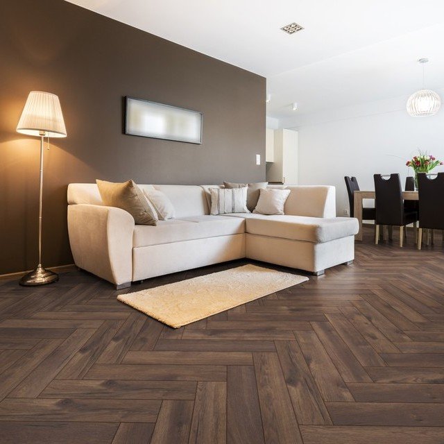 Calais Oak Herringbone