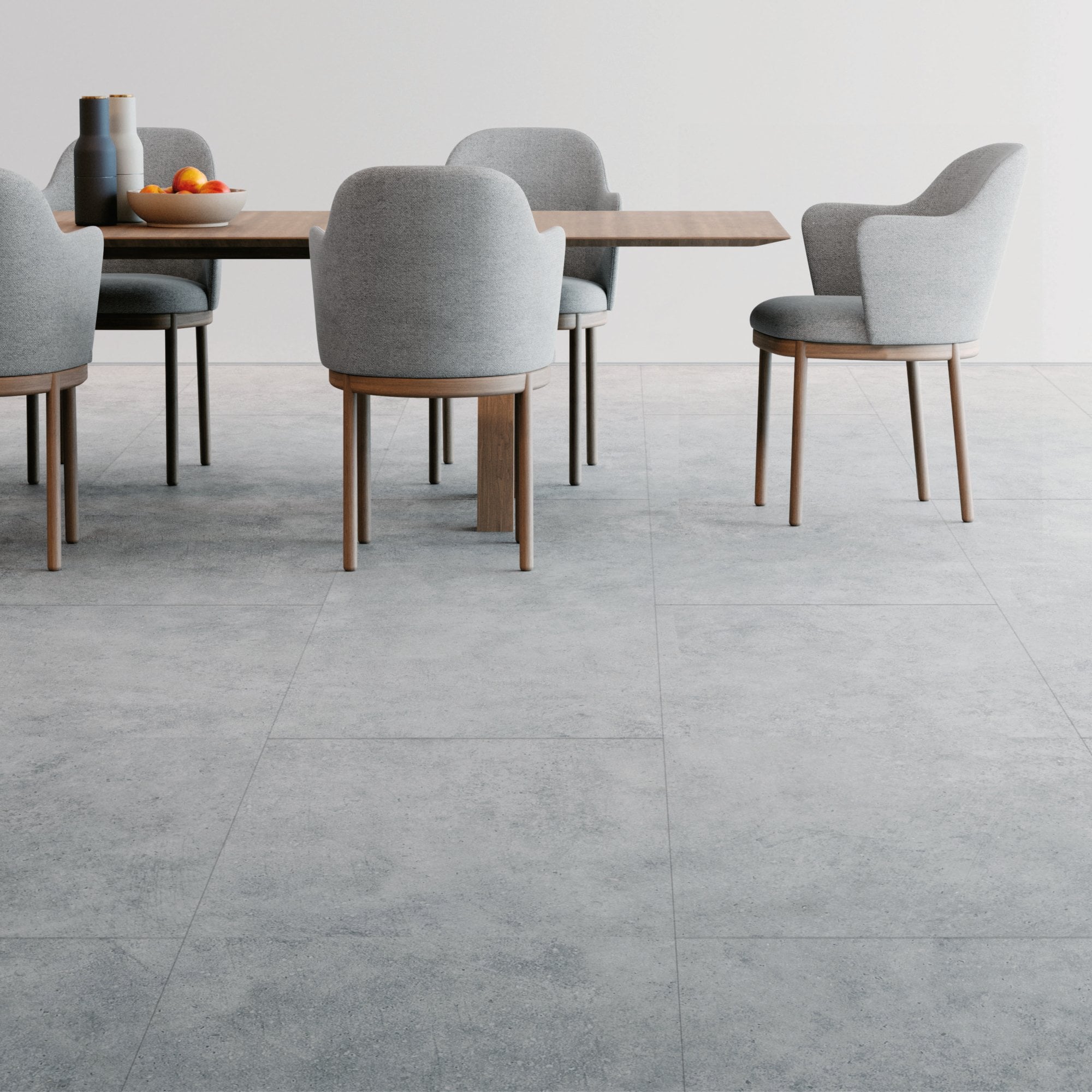 Concrete - Industry Tile Water-resistant 8mm Matt Laminate Flooring