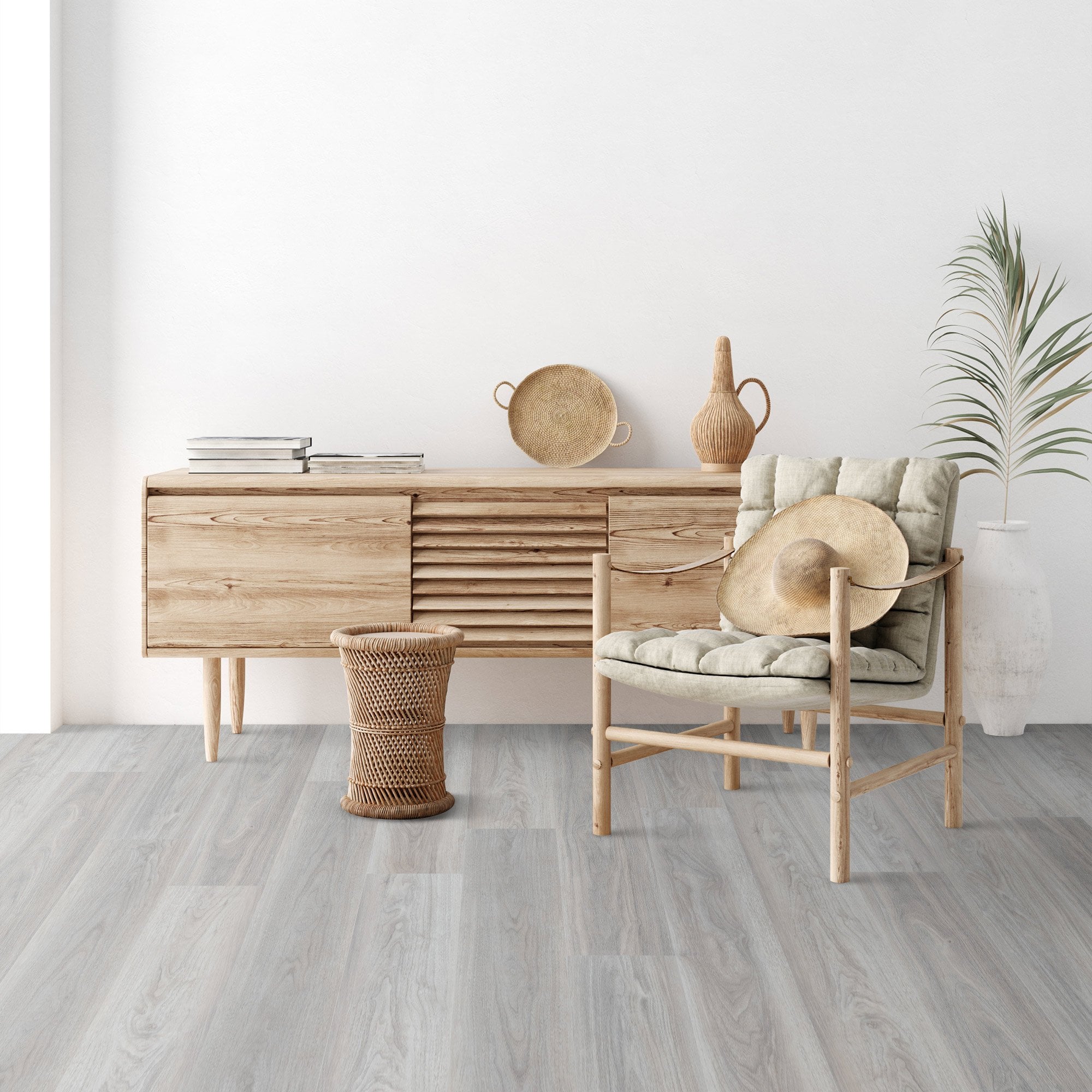 Cool Grey - Impressive 6mm Rigid Core Vinyl Flooring