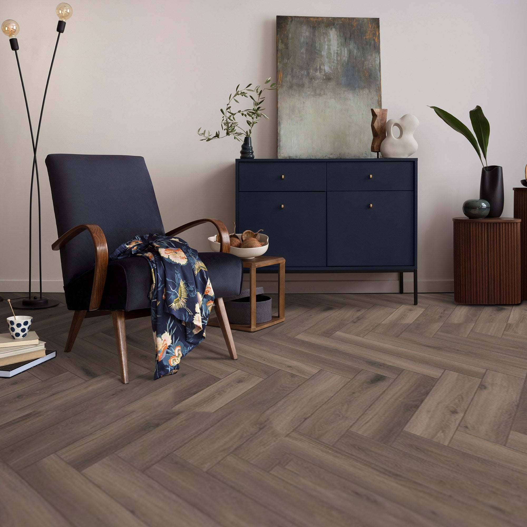 Ferrara Oak - Herringbone 8mm Laminate Flooring